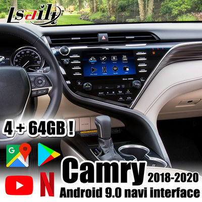 4GB PX6 Android 9.0 Toyota Android Car Interface สำหรับ Camry 2018-2021 รองรับ Netflix, YouTube, CarPlay, Google Play