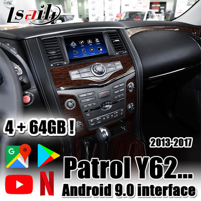 Lsailt 4 + 64GB ระบบนำทาง GPS Android Auto Interface รองรับการเปิดใช้งานด้วยเสียงด้วย CarPlay, NetFlix สำหรับ Nissan