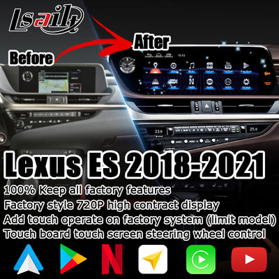 การปรับ DSP ES300h Lsailt Lexus Touch Screen 12.3 &quot;Android Auto Carplay ADAS