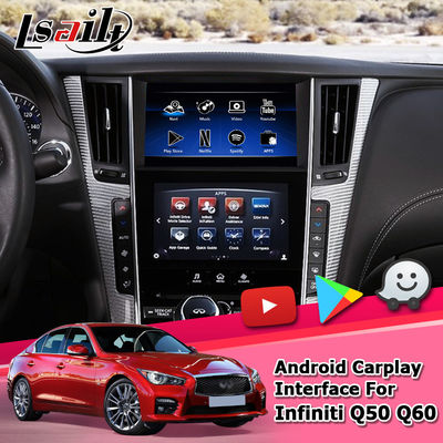 Infiniti Q50 Q60 Android carplay การนำทาง carplay อินเทอร์เฟซวิดีโอ Android 10