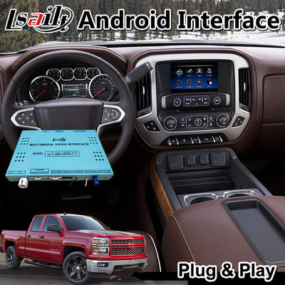 Lsailt Android Carplay มัลติมีเดีย อินเตอร์เฟซสําหรับปี 2014-2019 เชฟโรเล็ต ซิลเวอร์ราโด 1500 2500 3500 ระบบไมลินค์