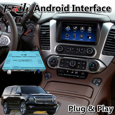Lsailt Android Carplay มัลติมีเดีย อินเตอร์เฟซวีดีโอสําหรับเชฟโรเล็ต ซับบอร์แบน