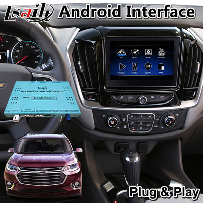 Lsailt Android Navigation Carplay มัลติมีเดีย อินเตอร์เฟซวีดีโอสําหรับเชฟโรเล่ ทราเวอร์ส