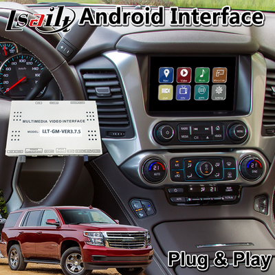 Lsailt 4+4GB Android Carplay Interface สำหรับ Chevrolet Tahoe 2015 พร้อม Wireless Android Auto