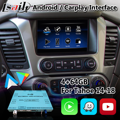 RK3399 HDMI Carplay อินเทอร์เฟซมัลติมีเดีย Lsailt Android สำหรับ Chevrolet Tahoe 2015