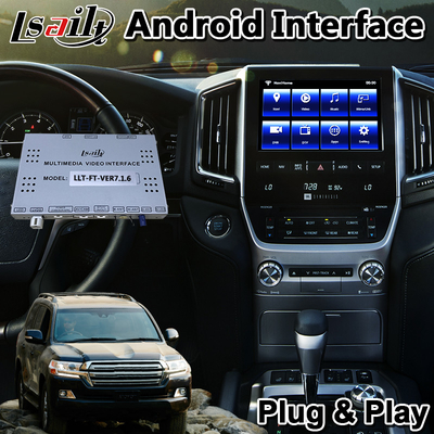 Lsailt Android 9.0 รถมัลติมีเดีย Carplay Interface สำหรับ 2019 Toyota Land Cruiser LC200
