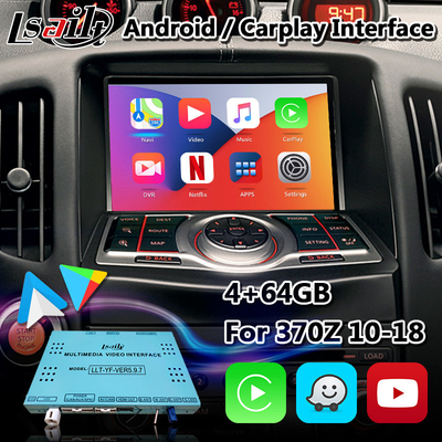 Lsailt Android Carplay Interface สำหรับ Nissan 370Z พร้อม Wireless Android Auto Youtube Waze