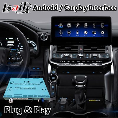 Android 10 Car Play Interface LVDS Digital Display ระบบนำทาง GPS มัลติมีเดีย