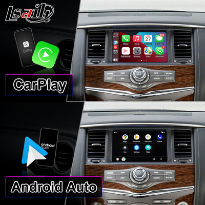 หน้าจอมัลติมีเดียรถยนต์ Lsailt สำหรับ Nissan Patrol Y62 2011-2017 พร้อม Carplay อัตโนมัติ Android ไร้สาย
