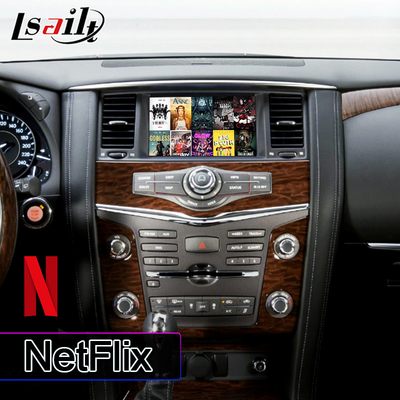 หน้าจอมัลติมีเดียรถยนต์ Lsailt สำหรับ Nissan Patrol Y62 2011-2017 พร้อม Carplay อัตโนมัติ Android ไร้สาย