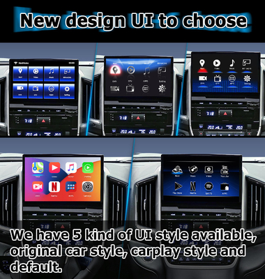 คาร์ แอนดรอยด์ 13 กล่องนําทางสําหรับ Toyota LC200 GXR Fujitsu หน่วย Carplay waze youtube ภาพด้านหลัง เป็นต้น