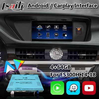 Lsailt Wireless Apple Carplay & Android Auto Multimeida Interface สำหรับ Lexus ES350 ES300H ES250