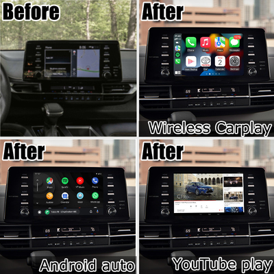 อินเตอร์เฟสวิดีโอมัลติมีเดียรถยนต์ Android อินเตอร์เฟสการเล่นรถยนต์สําหรับ TOYOTA Sienna