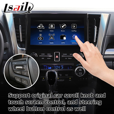 อินเทอร์เฟซมัลติมีเดีย Carplay ไร้สายอัตโนมัติของ Android สำหรับ Toyota Alphard Vellfire JBL