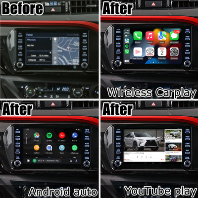 โตโยต้า ฮิลลักซ์ แอนดรอยด์ 13 มัลติมีเดีย อินเตอร์เฟซวิดีโอ Carplay แอนดรอยด์ ออโต้ทัช 3