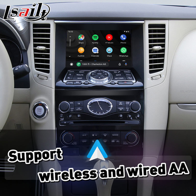 Lsailt Wireless Android Auto Carplay Interface สำหรับ Infiniti FX FX30dS FX35 FX37 FX50 ปี 2551-2556