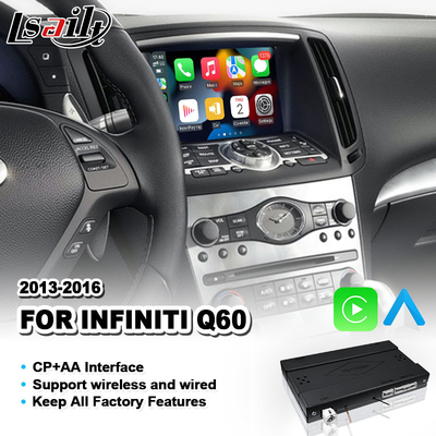 Lsailt แอนดรอยด์ ออโต้ CP AA OEM Integration Carplay Interface สําหรับ Infiniti Q60 2013-2016