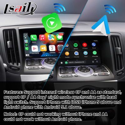 ไร้สาย carplay android auto โมดูลสำหรับ Infiniti G37 G25 Q40 Q60 370GT Skyline 08IT