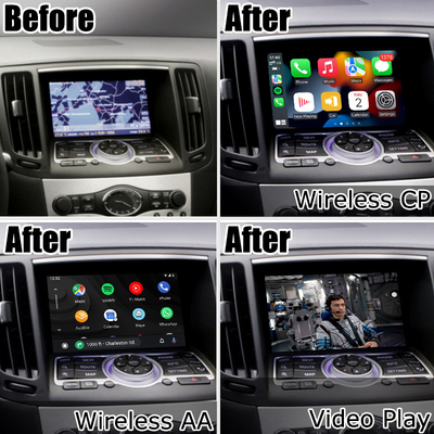 ไร้สาย carplay android auto โมดูลสำหรับ Infiniti G37 G25 Q40 Q60 370GT Skyline 08IT