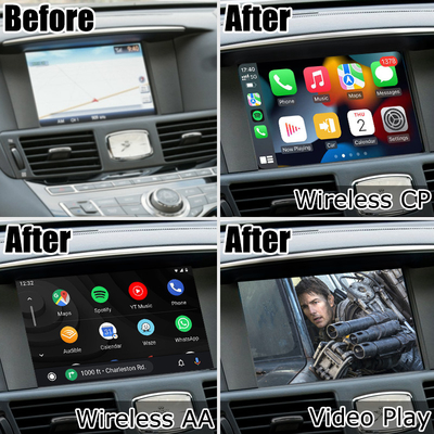 Infiniti Q70 M35 M37 Nissan Fuga คาร์เพลย์ไร้สาย android auto solution IT08 08IT