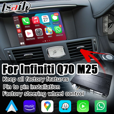 Infiniti Q70 M35 M37 Nissan Fuga คาร์เพลย์ไร้สาย android auto solution IT08 08IT