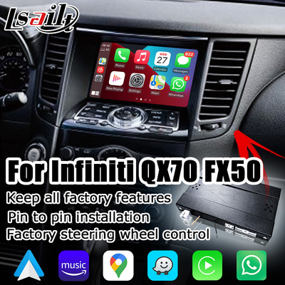กล่องอินเตอร์เฟสอัตโนมัติ android carplay ไร้สายสำหรับ Infiniti FX35 FX37 FX50 QX70