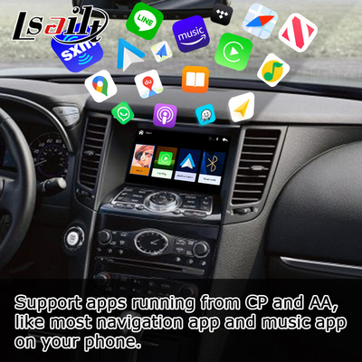 กล่องอินเตอร์เฟสอัตโนมัติ android carplay ไร้สายสำหรับ Infiniti FX35 FX37 FX50 QX70