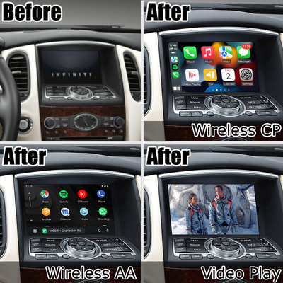 ไร้สาย android auto carplay สำหรับ Infiniti EX35 EX25 EX37 QX50 EX IT08 08IT กล่องโมดูล