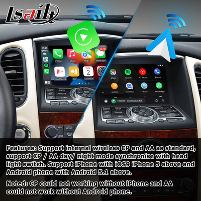 ไร้สาย android auto carplay สำหรับ Infiniti EX35 EX25 EX37 QX50 EX IT08 08IT กล่องโมดูล