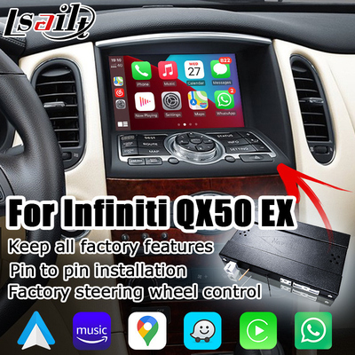 ไร้สาย android auto carplay สำหรับ Infiniti EX35 EX25 EX37 QX50 EX IT08 08IT กล่องโมดูล