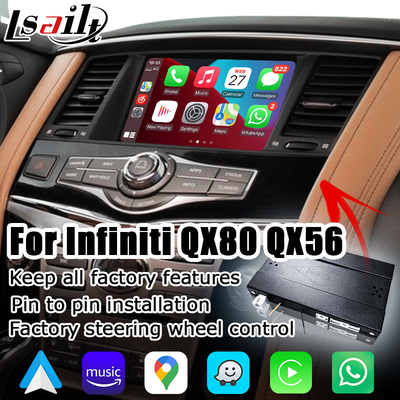 Infiniti QX80 QX56 Z62 อินเตอร์เฟสมัลติมีเดียอัตโนมัติสำหรับ Android แบบไร้สาย IT08