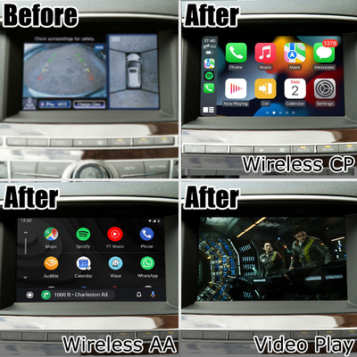 Infiniti JX35 QX60 carplay ไร้สาย android auto interface โซลูชันการอัพเกรดที่ไม่เสียหาย