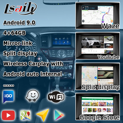 Nissan Pathfinder R52 Android หน้าจอมัลติมีเดียอัพเกรด IT06 06It ระบบ carplay