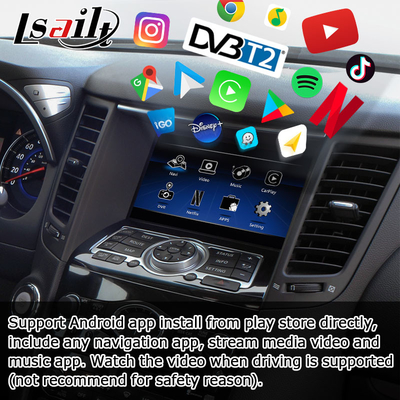 INFINITI QX70 FX35 FX37 HD อัพเกรดจอไร้สาย carplay android auto IT06