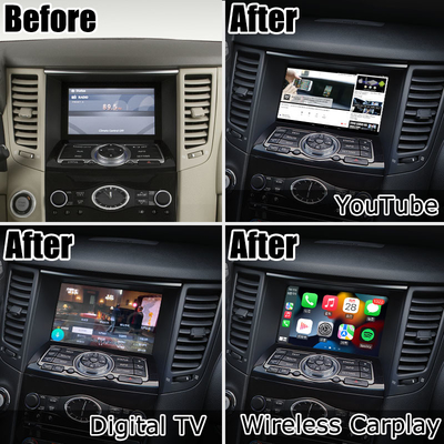 INFINITI QX70 FX35 FX37 HD อัพเกรดจอไร้สาย carplay android auto IT06