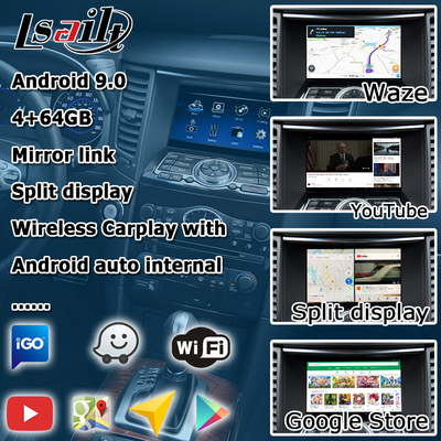 INFINITI QX70 FX35 FX37 HD อัพเกรดจอไร้สาย carplay android auto IT06