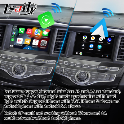 HD หลายนิ้วหน้าจอสัมผัส carplay android อัพเกรดอัตโนมัติสำหรับ Infiniti QX60 JX35 2013-2016 IT06