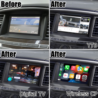 HD หลายนิ้วหน้าจอสัมผัส carplay android อัพเกรดอัตโนมัติสำหรับ Infiniti QX60 JX35 2013-2016 IT06