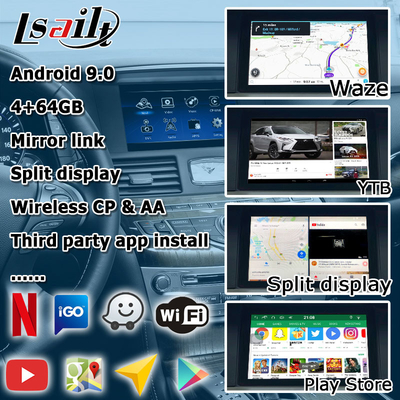 Infiniti Q70 M35 M35h M45 Nissan Fuga Android carplay อัพเกรดระบบสัมผัสหลายนิ้ว