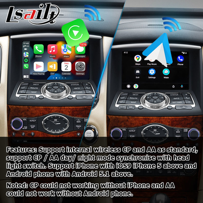 Infiniti QX50 EX EX35 EX25 EX37 Nissan skyline crossover Android หน้าจอ HD carplay android auto upgradew