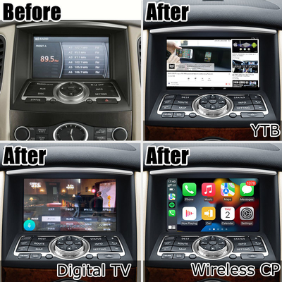 Infiniti QX50 EX EX35 EX25 EX37 Nissan skyline crossover Android หน้าจอ HD carplay android auto upgradew