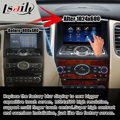 Infiniti QX50 EX EX35 EX25 EX37 Nissan skyline crossover Android หน้าจอ HD carplay android auto upgradew