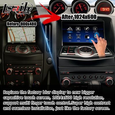 Nissan 370z จอ HD ไม่ทำลาย Youtube ไร้สาย คาร์เพลย์ android อัพเกรดอัตโนมัติ