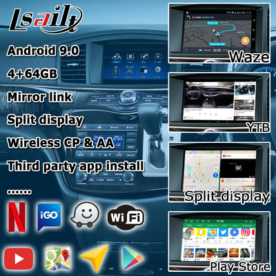 Nissan Elgrand E52 HD muti finger touch หน้าจอ HD อัพเกรด carplay ไร้สาย android auto