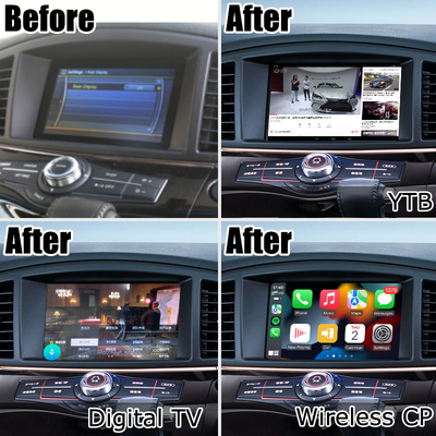 Nissan Elgrand E52 HD muti finger touch หน้าจอ HD อัพเกรด carplay ไร้สาย android auto