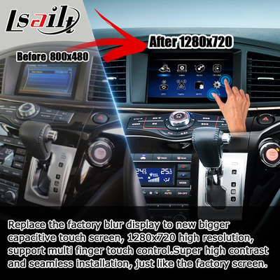 Nissan Elgrand E52 HD muti finger touch หน้าจอ HD อัพเกรด carplay ไร้สาย android auto