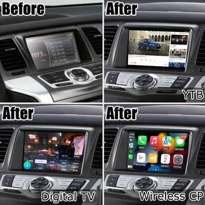 Nissan Murano Z51 อัพเกรดหน้าจอ Android HD Android auto carplay Youtube waze เล่น Netflix