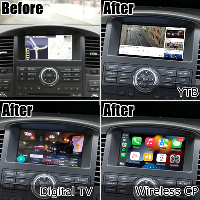 อัพเกรดหน้าจอสัมผัส HD หลายนิ้วสำหรับ Nissan Pathfinder R51 carplay android auto