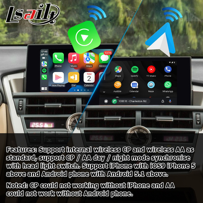 Lexus NX ไร้สาย carplay android auto screen mirroring อินเทอร์เฟซการฉายภาพ NX300g NX200t