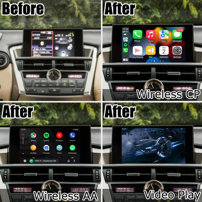 Lexus NX ไร้สาย carplay android auto screen mirroring อินเทอร์เฟซการฉายภาพ NX300g NX200t